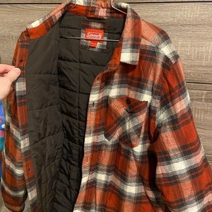 Coleman Quilt Lined Flannel Coat Jacket BRAND NEW SIZE LARGE